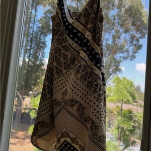 Mini Black and White Patterned Dress